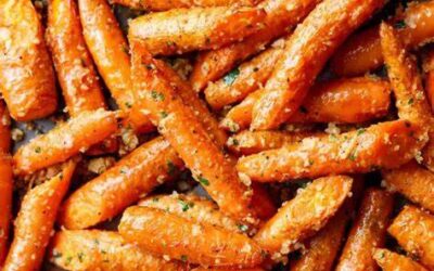 Garlic Parmesan Roasted Carrots